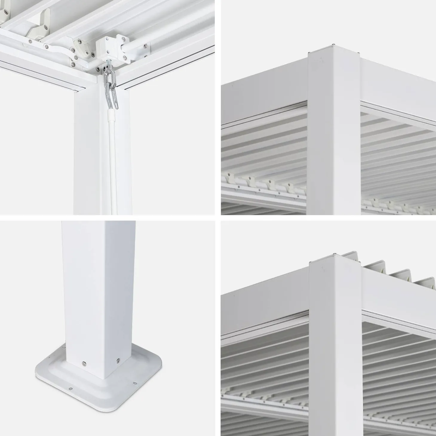 Bioklimatische Pergola mit Lamellendach Palace 3x3m