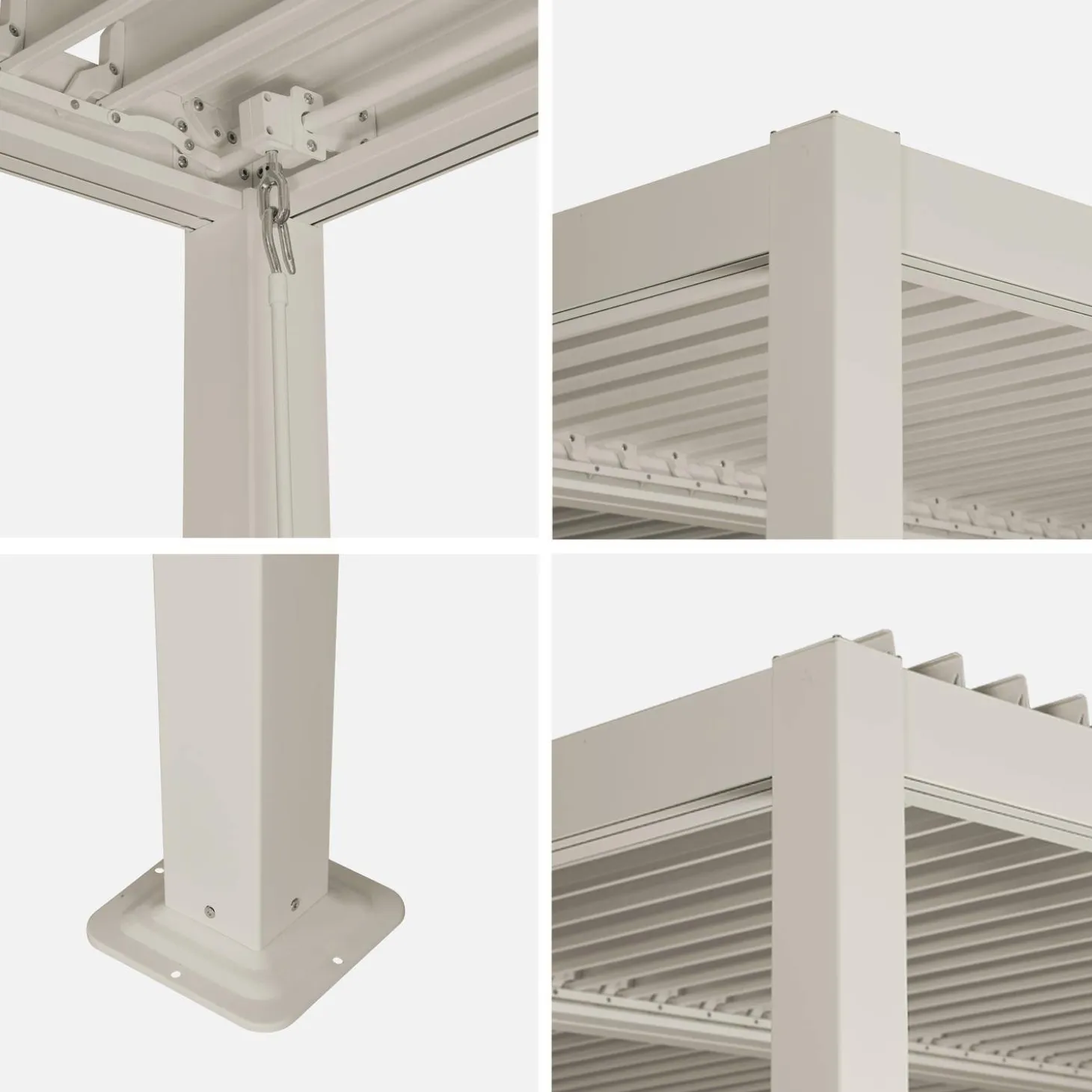 Bioklimatische Pergola mit Lamellendach Palace 3x3m