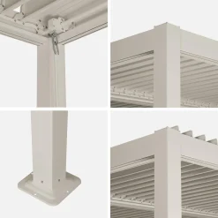 Bioklimatische Pergola mit Lamellendach Palace 3,6x3,6m