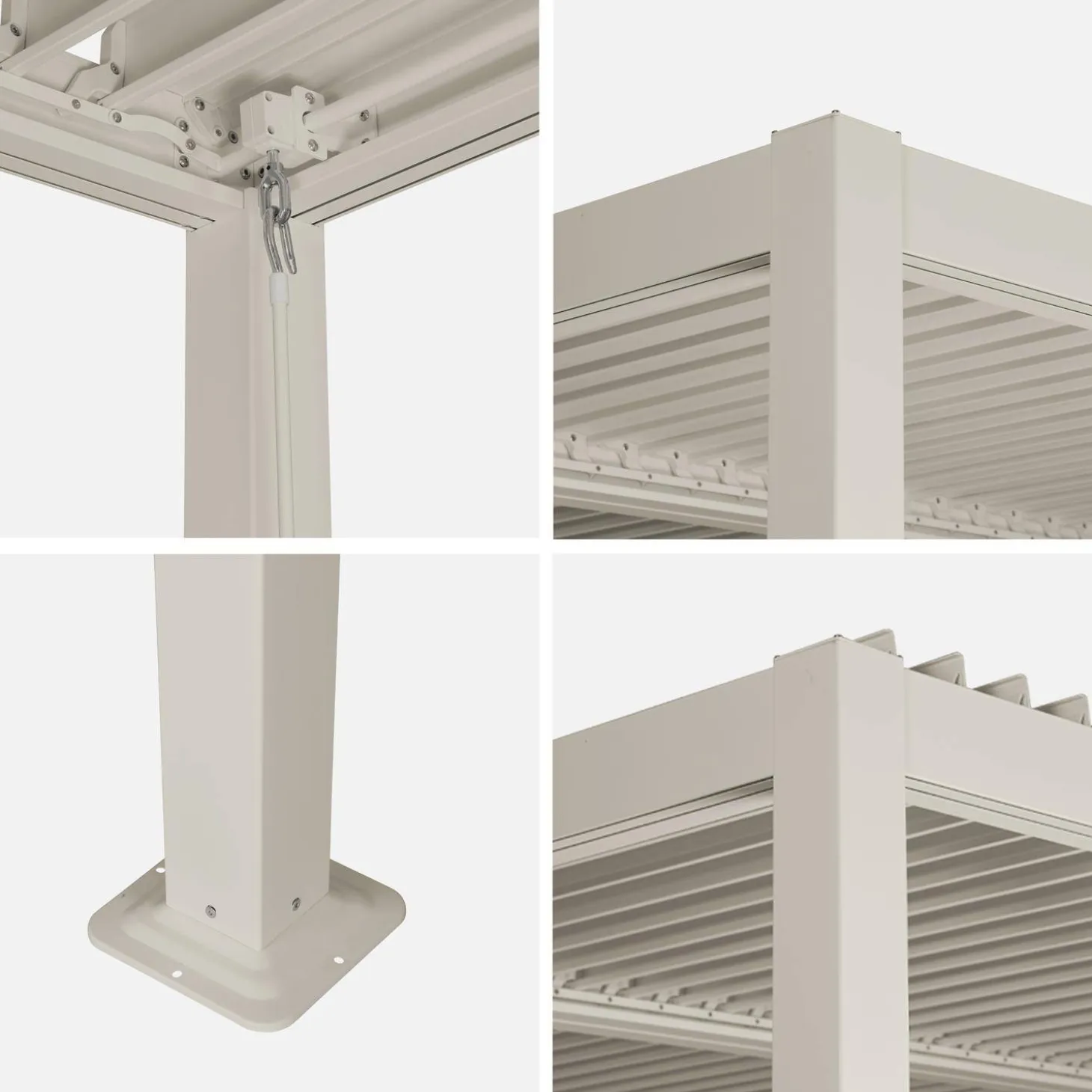 Bioklimatische Pergola mit Lamellendach Palace 3,6x3,6m