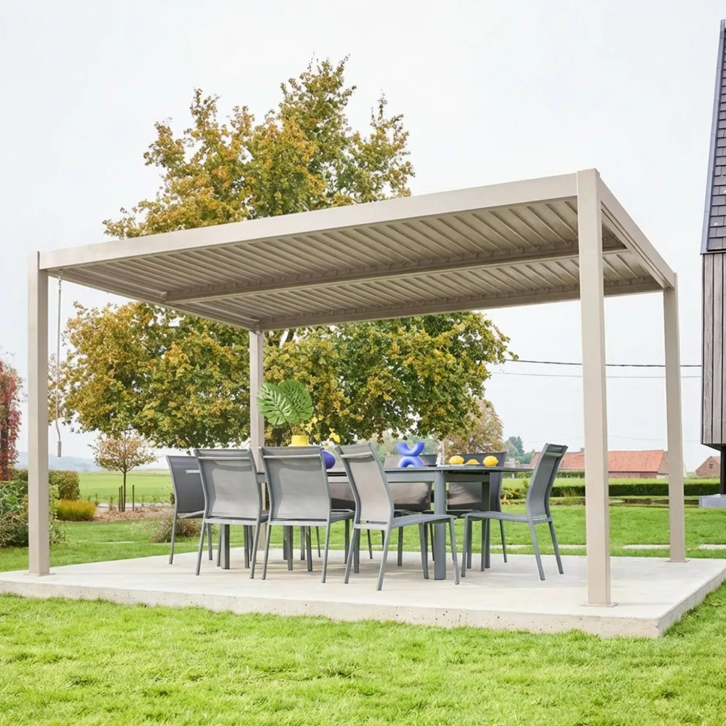 Bioklimatische Pergola mit Lamellendach Palace 3x4m
