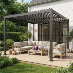 Bioklimatische Pergola mit Lamellendach Palace 3,6x3,6m