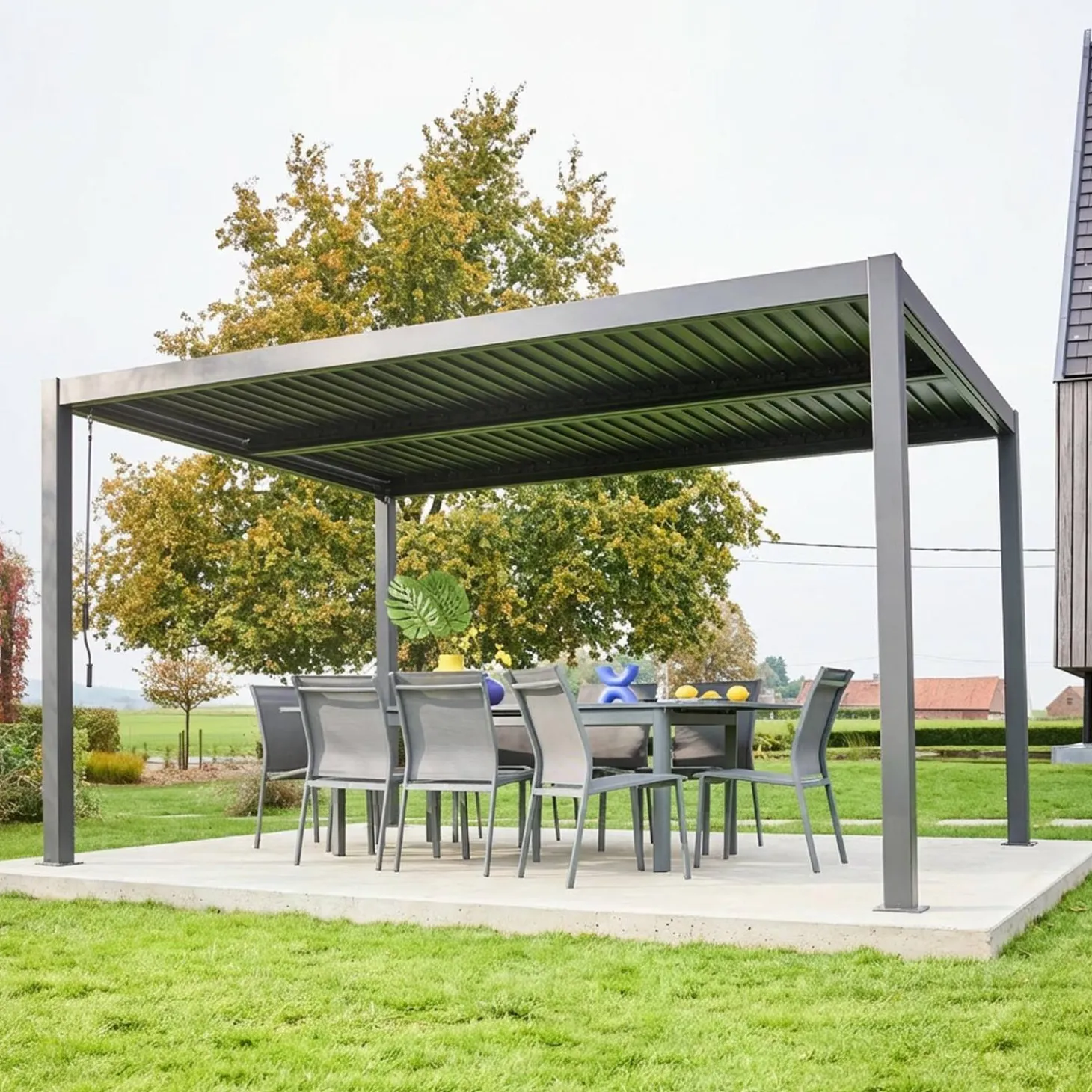 Bioklimatische Pergola mit Lamellendach Palace 3x4m