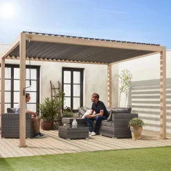 Bioklimatische Pergola mit Lamellendach Triomphe 3x4m