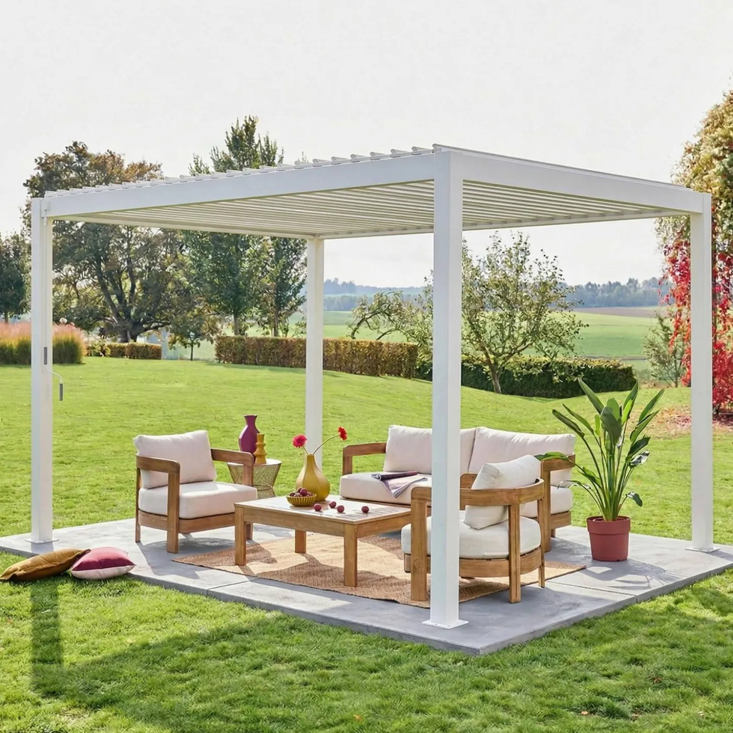 Bioklimatische Pergola mit Lamellendach Triomphe 3x4m