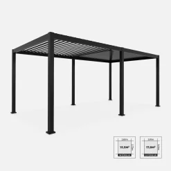 Bioklimatische Pergola mit Lamellendach Triomphe 3x6m