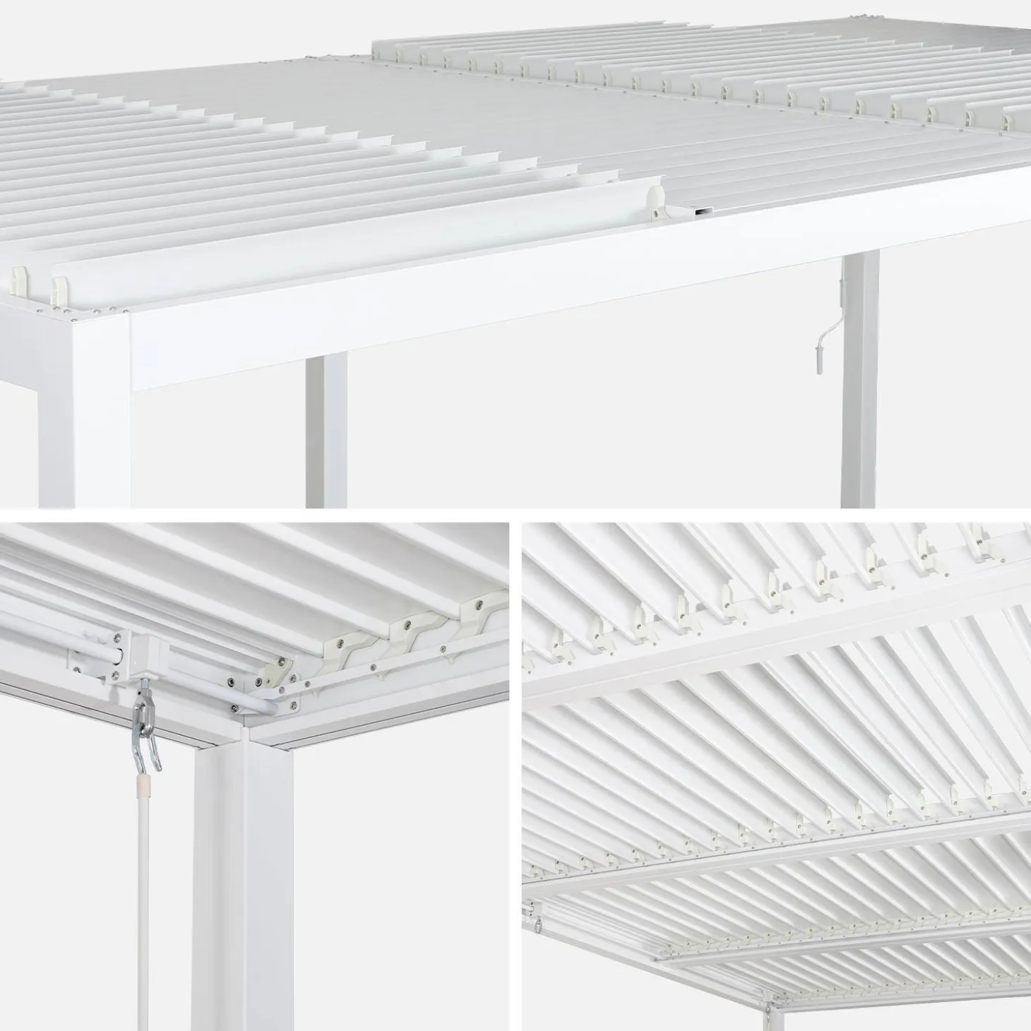 Bioklimatische Pergola Palace mit Lamellendach 3x6m