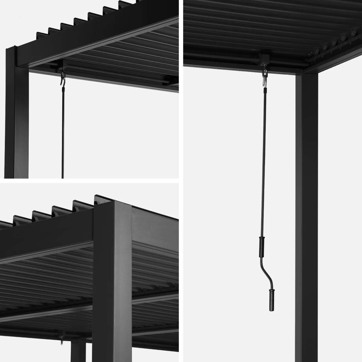 Bioklimatische Pergola Palace mit Lamellendach 3x6m
