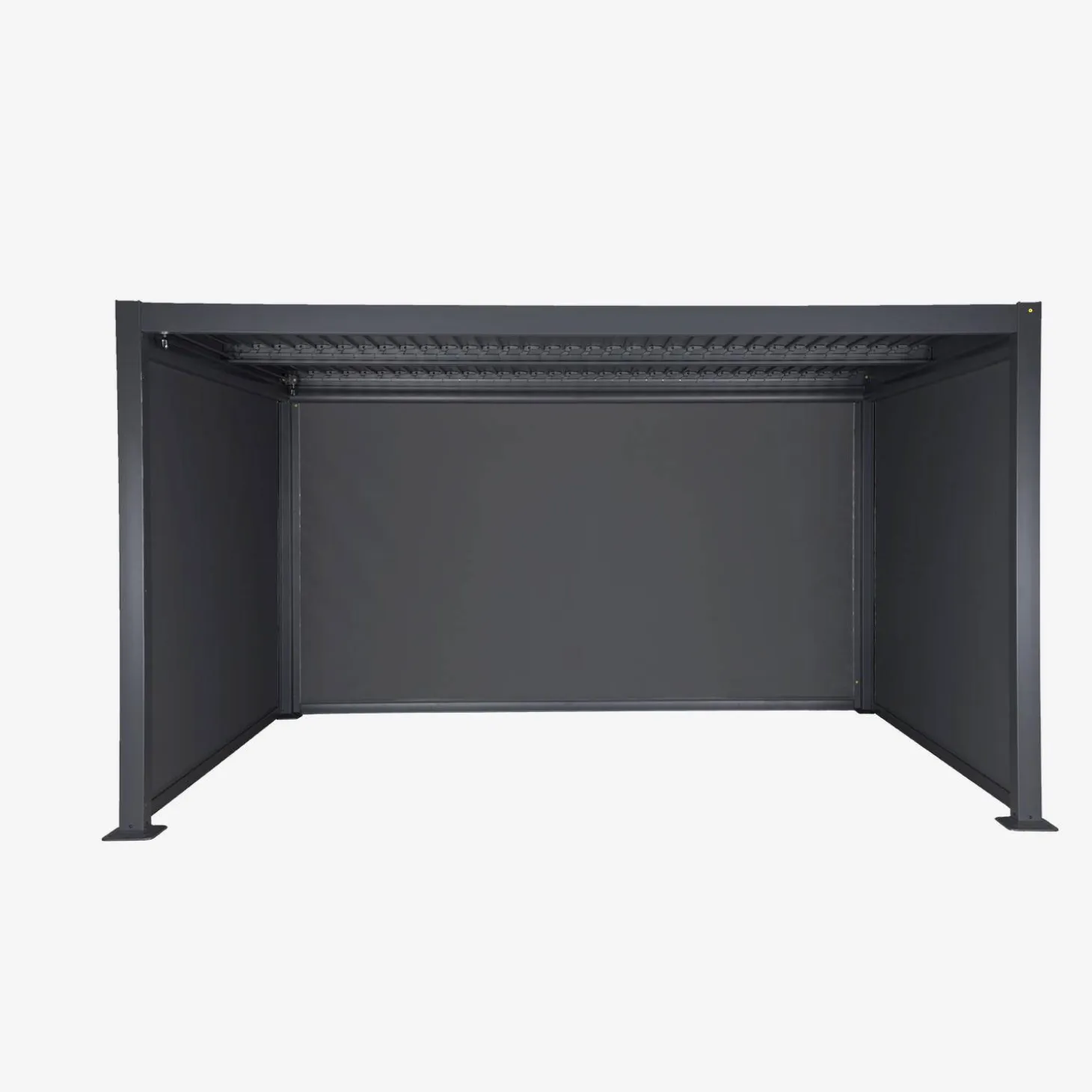 Bioklimatische Pergola Palace 3x4m + 2 Markisen 3m + 1 Markise 4m