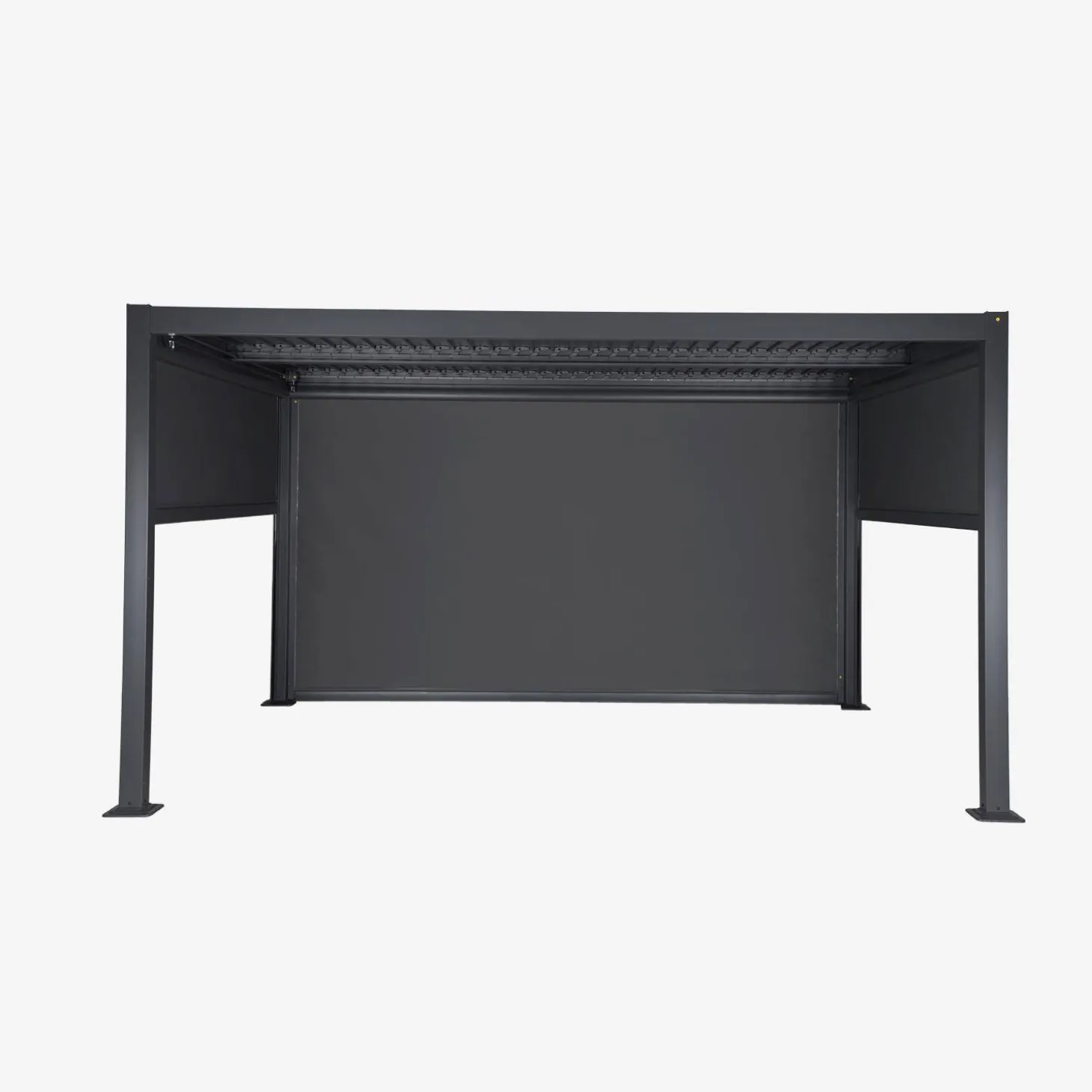 Bioklimatische Pergola Palace 3x4m + 2 Markisen 3m + 1 Markise 4m