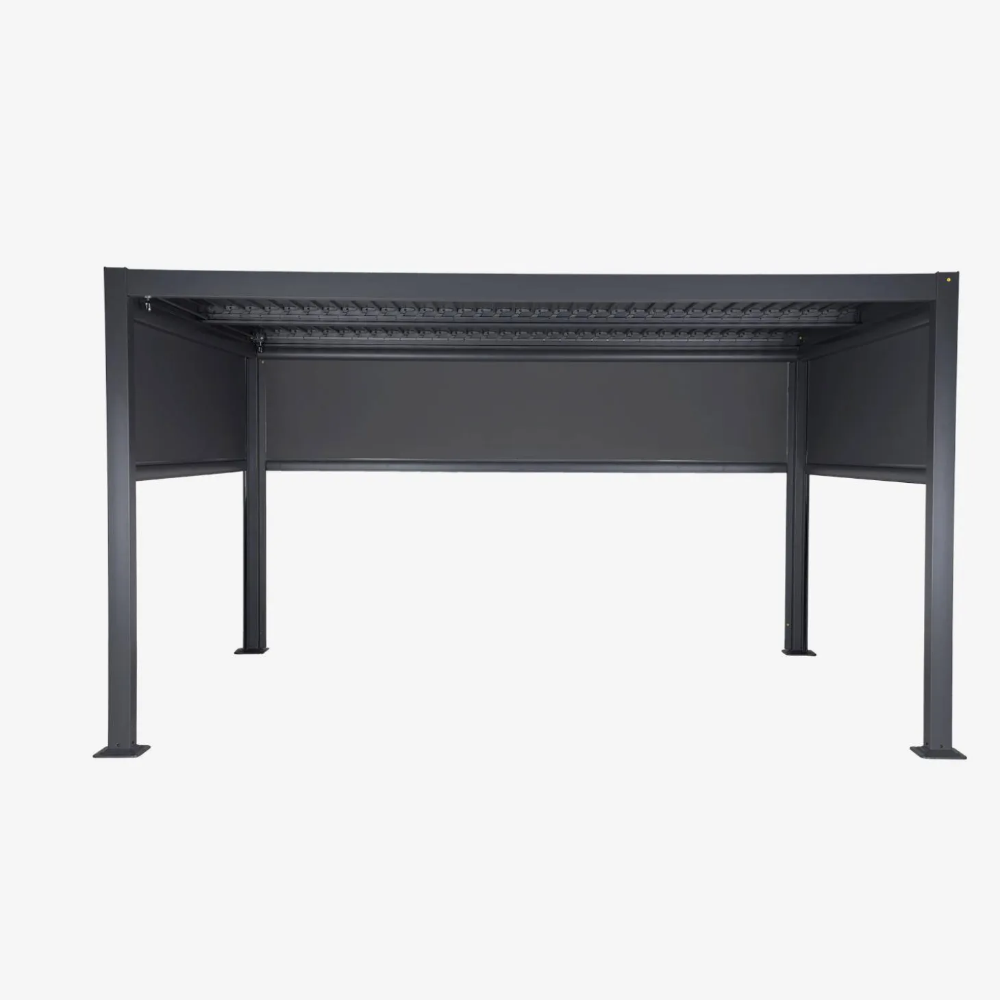 Bioklimatische Pergola Palace 3x4m + 2 Markisen 3m + 1 Markise 4m