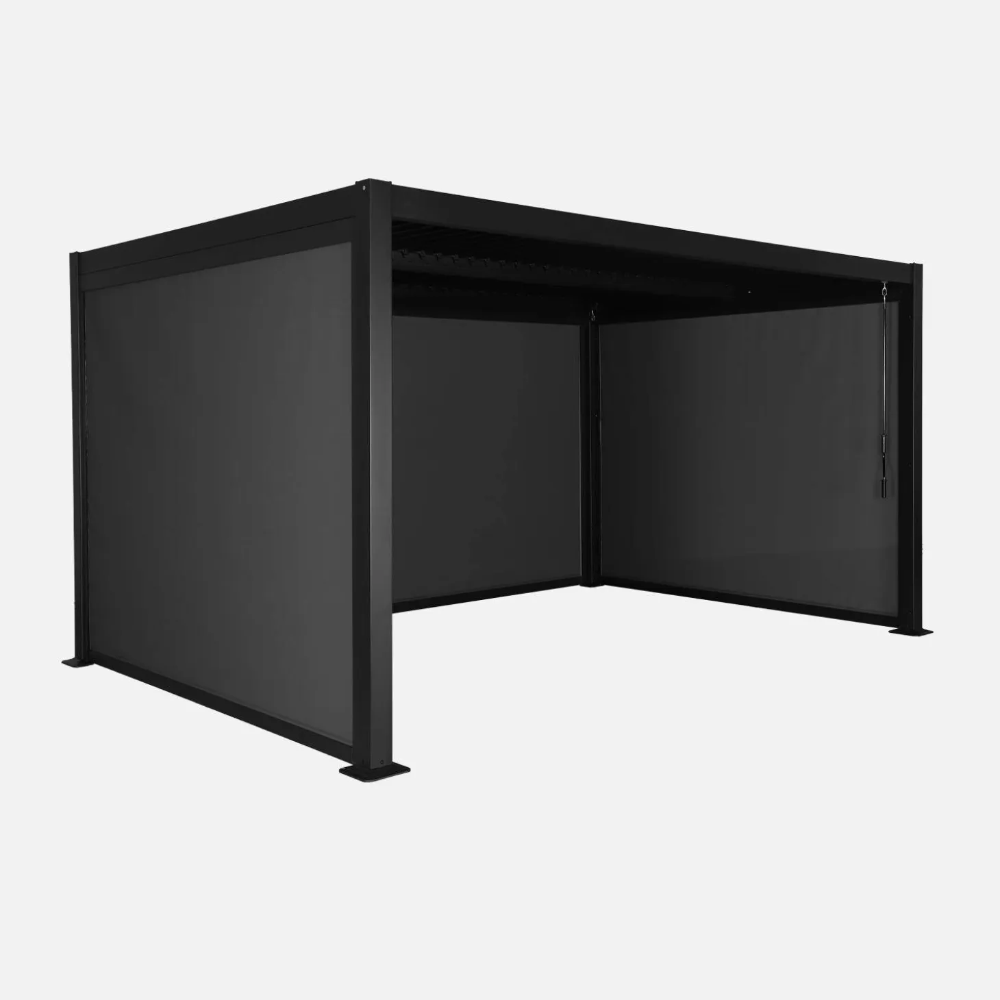 Bioklimatische Pergola Palace 3x4m + 2 Markisen 3m + 1 Markise 4m
