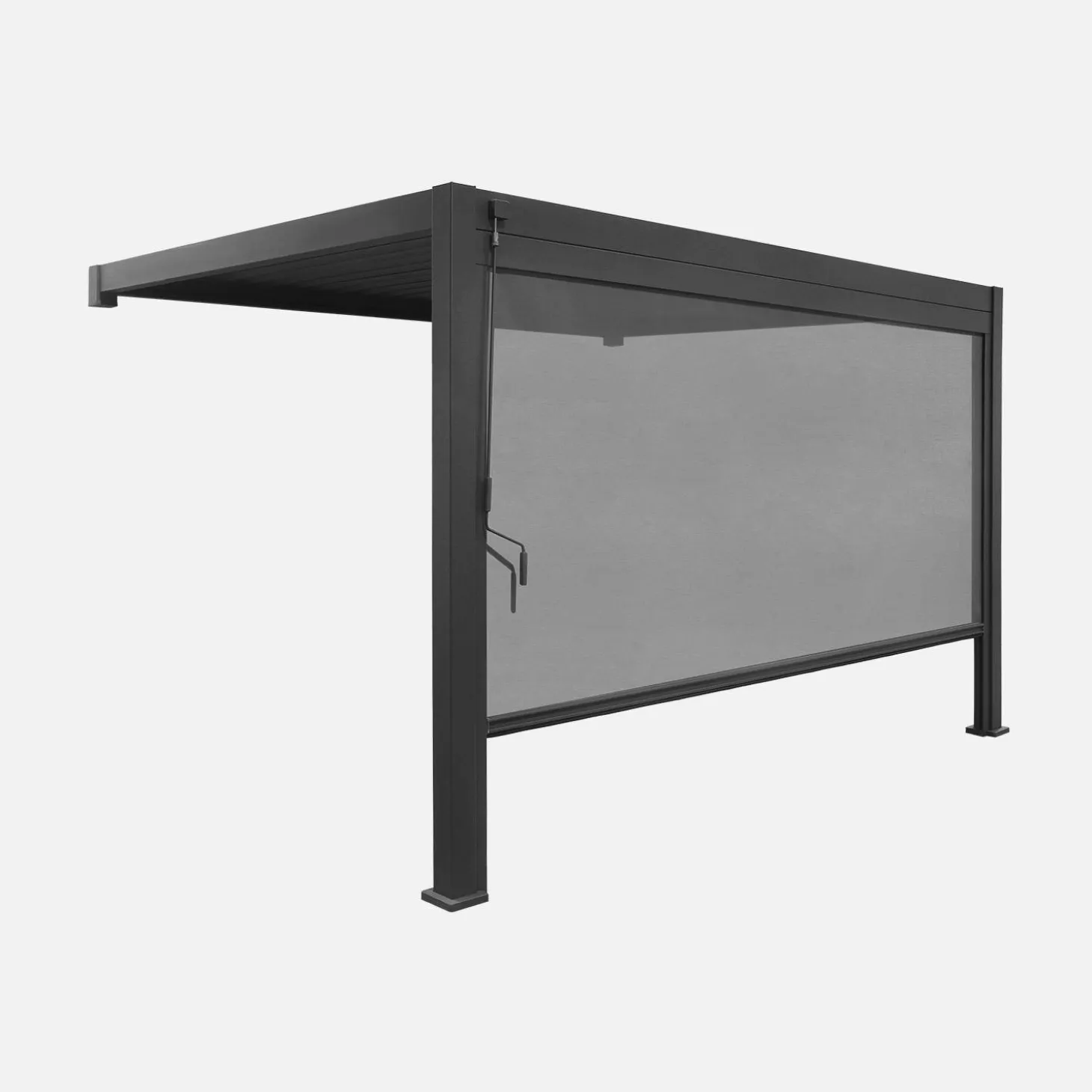 Bioklimatische Wand Pergola Triomphe 4x3m + 1 Markise 4m