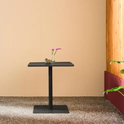 Bistro-Gartentisch quadratisch aus Stahl für 2 Personen