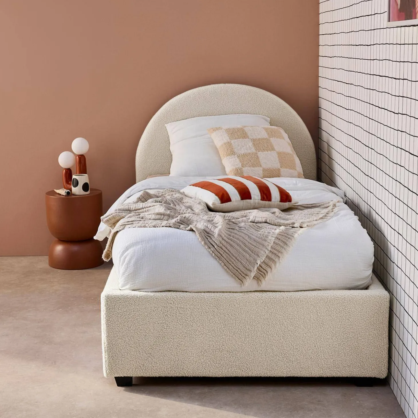 Boxbett mit Lattenrost und Kopfteil, 90 x 190cm