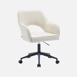 Bürostuhl mit Rollen und Cordbezug