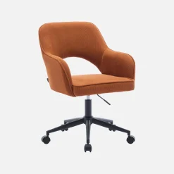 Bürostuhl mit Rollen und Cordbezug