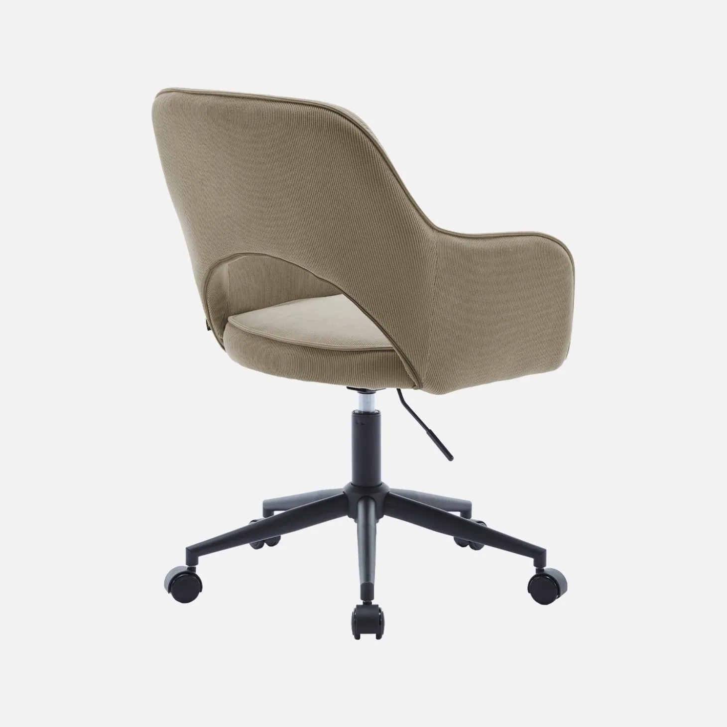 Bürostuhl mit Rollen und Cordbezug