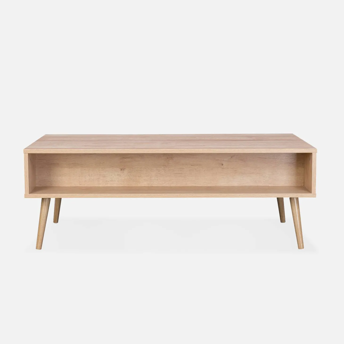 Couchtisch mit Rattan-Geflecht 110 x 59 x 39 cm