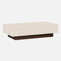 Couchtisch mit Zementfliesenoptik