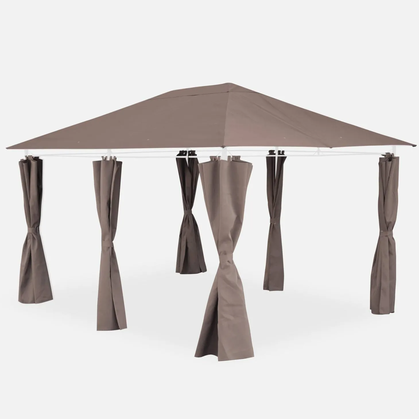 Dachtuch + Vorhänge für Pergola 3x4m Divio