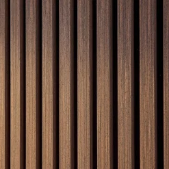 Dekorative akustische Wandpaneele nussbaumfarben