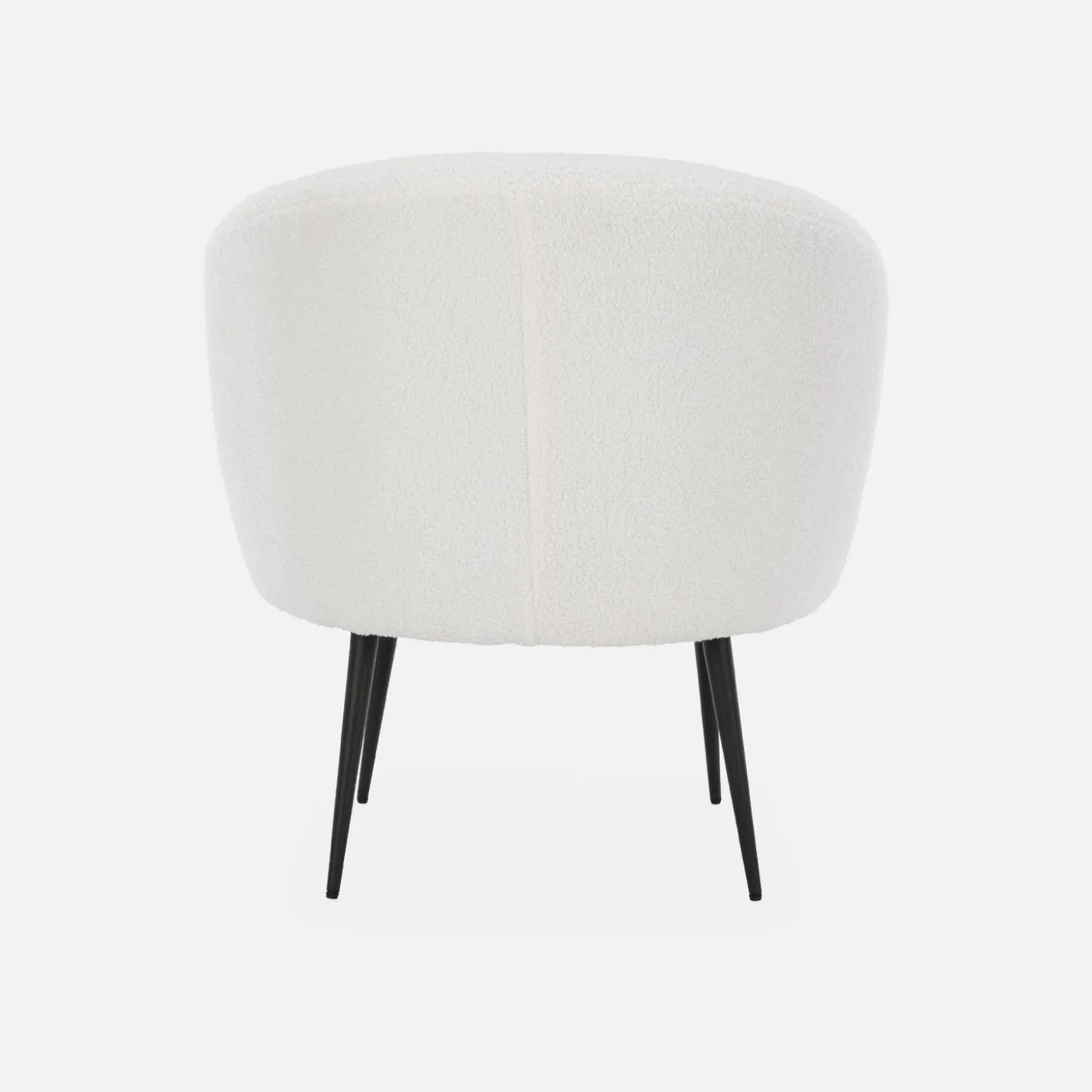 Design-Rundsessel mit Bouclé-Bezug