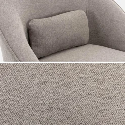 Drehsessel 360 mit Kissen, Stoffbezug LANA
