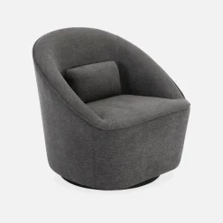 Drehsessel 360 mit Kissen, Stoffbezug LANA