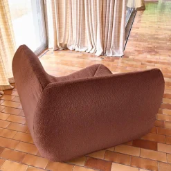Ecksessel mit strukturiertem Bouclé-Bezug, 1-Sitzer