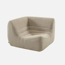 Ecksessel mit strukturiertem Bouclé-Bezug, 1-Sitzer