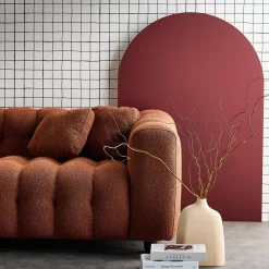 Ecksofa, wendbar, mit strukturiertem Bouclé-Bezug