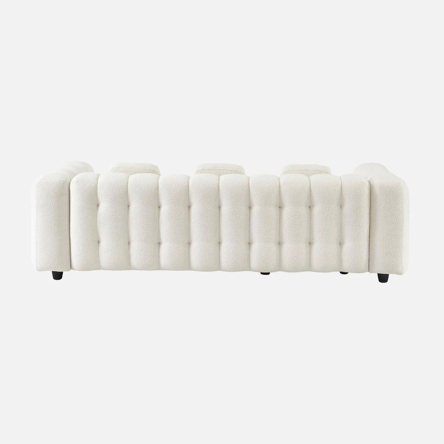 Ecksofa, wendbar, mit strukturiertem Bouclé-Bezug