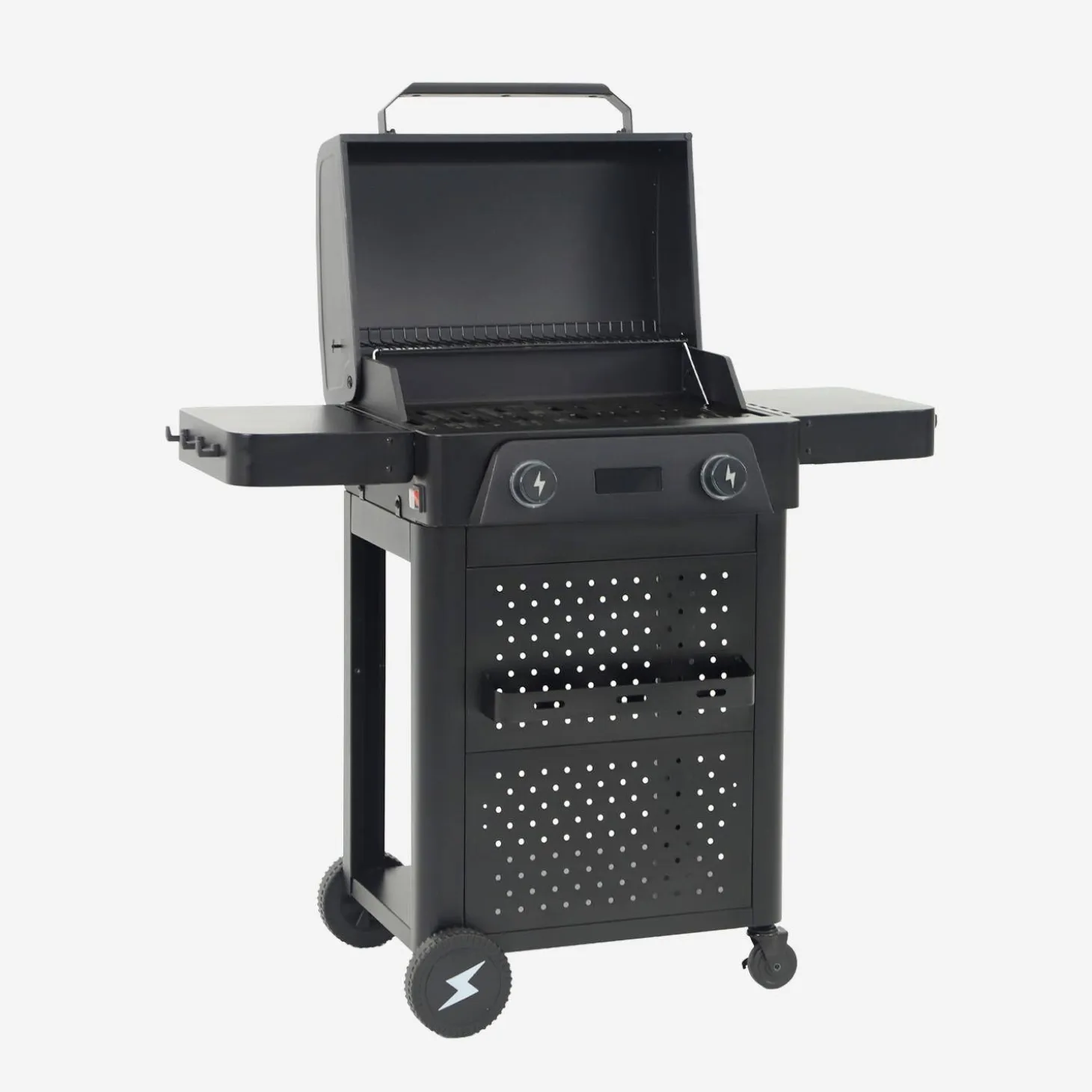 Elektrischer Grill aus emailliertem Stahl, 2 Brenner, 2300 W