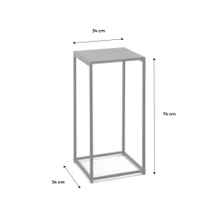 2er Set Beistelltische aus Metall