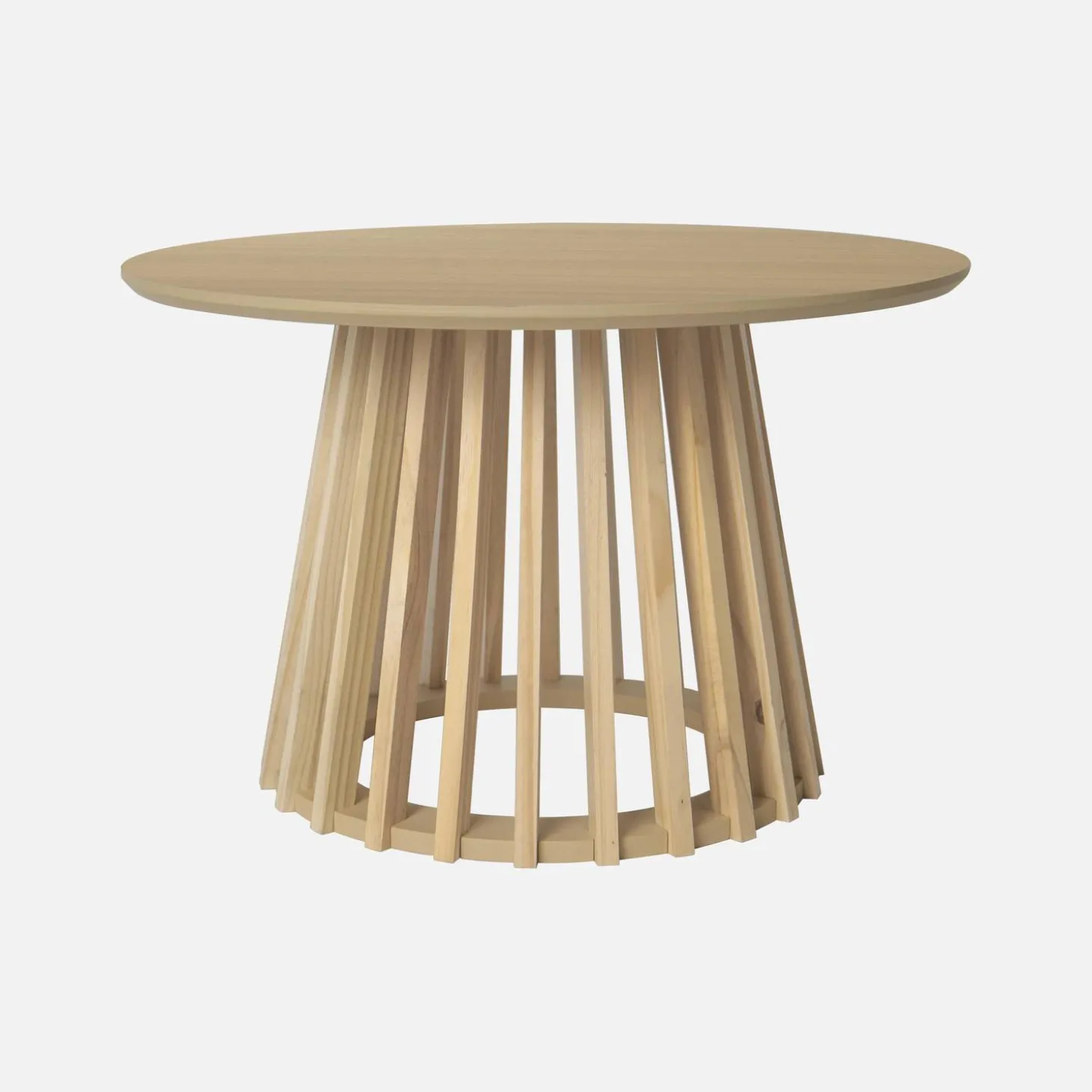 2er-Set Couchtische aus Holzdekor und Tannenholz, Ø40cm und Ø60cm