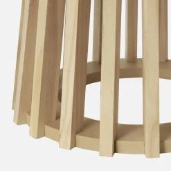 2er-Set Couchtische aus Holzdekor und Tannenholz, Ø40cm und Ø60cm
