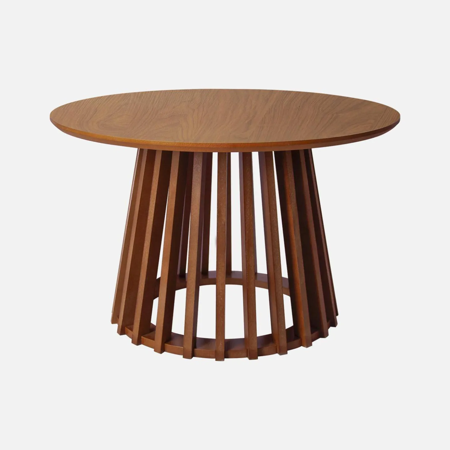 2er-Set Couchtische aus Holzdekor und Tannenholz, Ø40cm und Ø60cm