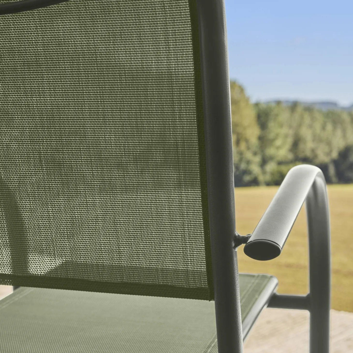 4er-Set Gartensessel aus Aluminium