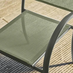 2er-Set Gartensessel aus Aluminium