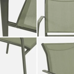 2er-Set Gartensessel aus Aluminium