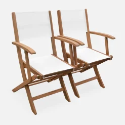 2er-Set Gartensessel aus Holz, Klappbar