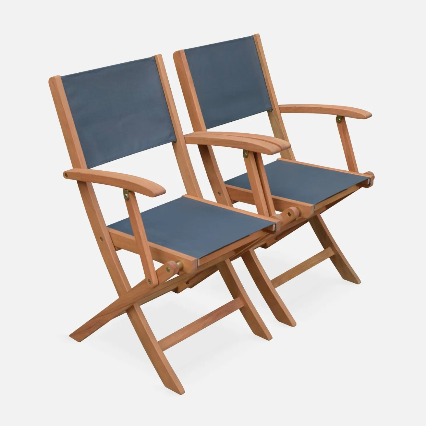 2er-Set Gartensessel aus Holz, Klappbar
