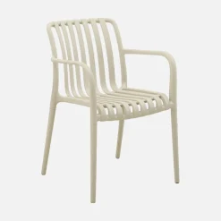 4er Set Gartensessel aus Kunststoff