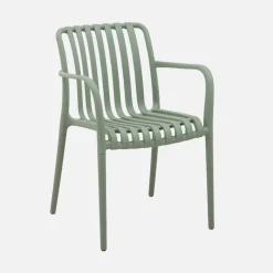 4er Set Gartensessel aus Kunststoff