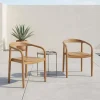2er-Set Gartenstühle aus Akazienholz