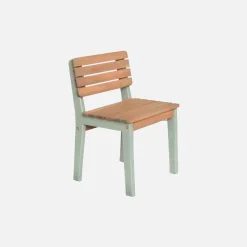 2er Set Holzstühle für Kinder, drinnen / draußen