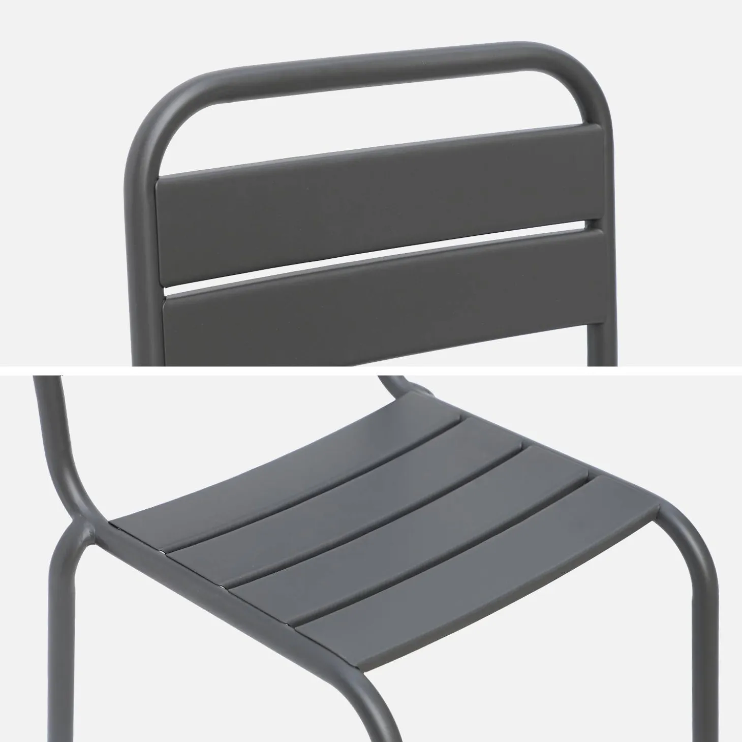 2er-Set Kinderstühle aus Metall