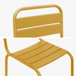 2er-Set Kinderstühle aus Metall