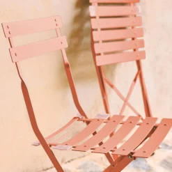 2er-Set klappbare Gartenstühle aus Stahl